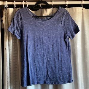 Loft blue & white stripe t-shirt
